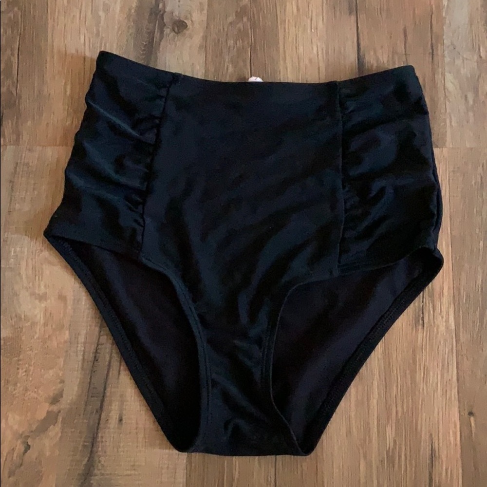 High waisted swim bottoms